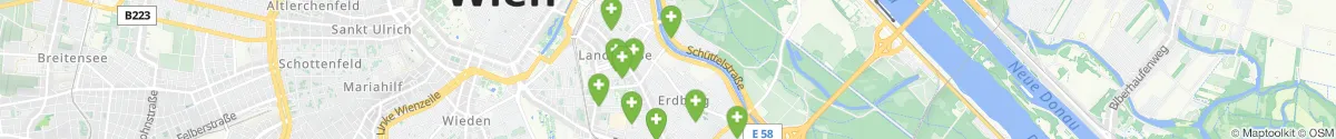 Map view for Pharmacies emergency services nearby Erdberg (1030 - Landstraße, Wien)